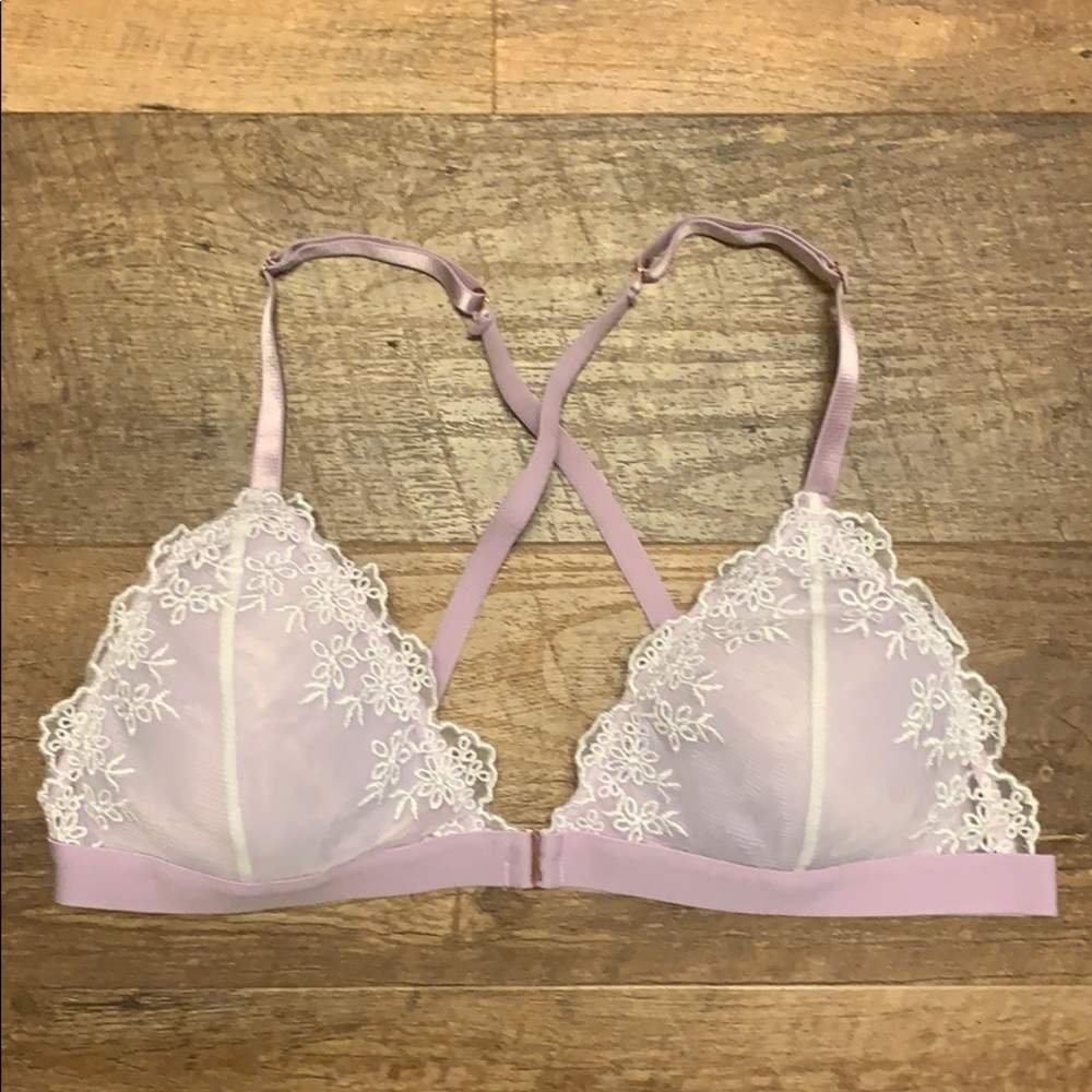 Tilly’s Purple Bralette with Lace - WORN ONCE!